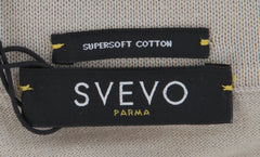 $800 Svevo Parma Light Brown Cotton 1/4 Zip Polo Sweater - (SV215259) - Parent