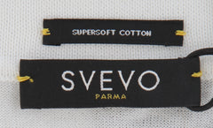 $800 Svevo Parma White Cotton 1/4 Zip Polo Sweater - (SV2152516) - Parent