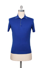 Svevo Parma Blue Solid Cotton Polo - Large/52 - (SV392228)