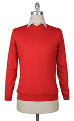 Svevo Parma Red Cashmere Blend V-Neck Sweater - L/52 - (SV1012222)