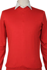 Svevo Parma Red Cashmere Blend V-Neck Sweater - (SV1012222) - Parent