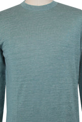 $925 Svevo Parma Green Silk Blend Crewneck Sweater - (SV215255) - Parent