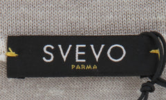 $950 Svevo Parma Light Brown Silk Blend Polo Sweater - (SV215258) - Parent