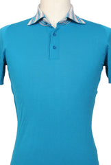 Svevo Parma Light Blue Solid Cotton Polo - (SV416225) - Parent