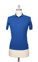 Svevo Parma Blue Solid Cotton Polo - Large/52 - (SV69221)