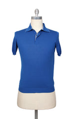 Svevo Parma Blue Solid Cotton Blend Polo - Large/52 - (4)