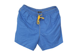 $275 Svevo Parma Blue Solid Swim Shorts - Slim - Large - (SV73242)