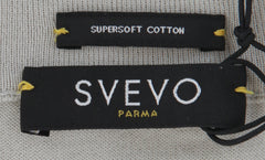 $625 Svevo Parma Light Gray Cotton Crewneck Sweater - (SV215252) - Parent