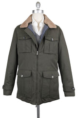 Brunello Cucinelli Olive Green Solid Winter Jacket - M US/50 EU (601)