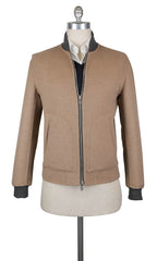 Brunello Cucinelli Beige Cashmere Reversible Bomber Jacket - 34/44 - (164)