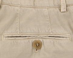 Brunello Cucinelli Beige Solid Pants - Slim - (BCL005YM78WC166) - Parent