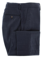 Brunello Cucinelli Dark Blue Solid Wool Pants - Slim - 42/58 - (VJ)