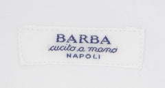 Barba Napoli White Solid Cotton Shirt - Full - (824) - Parent