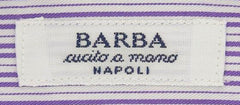 Barba Napoli Purple Striped Shirt - Slim - 15.5/39 - (D2U10T341906)