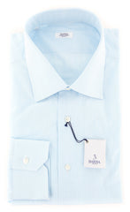 Barba Napoli Light Blue Striped Shirt - Slim - 14.5/37 - (D2U3161U10T)