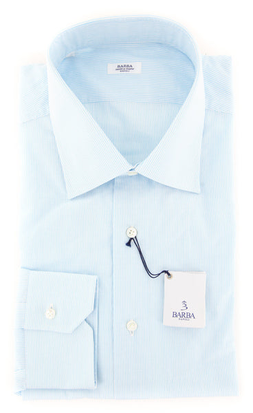 Barba Napoli Light Blue Striped Shirt - Slim - (D2U3161U10T) - Parent