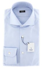 Barba Napoli Light Blue Solid Shirt - Extra Slim - 15/38 - (I1430602U13R)