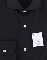 Barba Napoli Black Solid Shirt - Extra Slim - (BN-U05216-U13T) - Parent