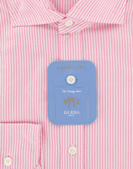 Barba Napoli Pink Striped Shirt - Extra Slim - 16.5/42 - (LFU13R424204)