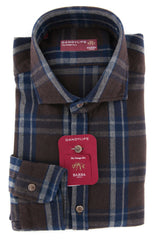 Barba Napoli Brown Shirt - Extra Slim - 15/38 - (LIU73R455002Q)