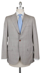 Cesare Attolini Light Brown Wool Plaid Suit - 42/52 - (336)