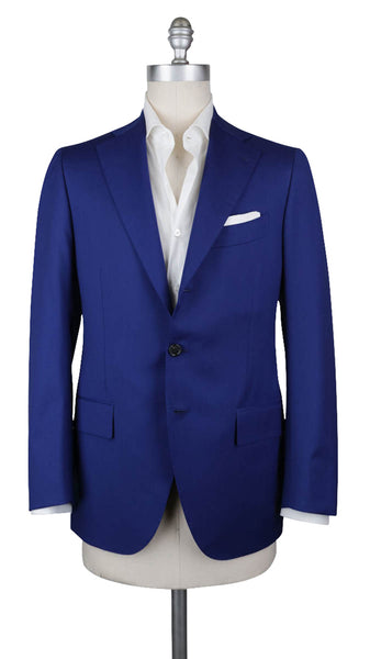 Cesare Attolini Blue Wool Solid Sportcoat - (209) - Parent