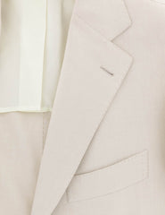 Cesare Attolini Beige Cotton Solid Sportcoat - (206) - Parent