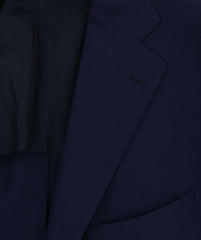 Cesare Attolini Dark Blue Wool Solid Sportcoat - (CA351309216) - Parent