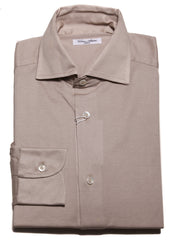 Cesare Attolini Light Brown Cotton Shirt - Slim - (CA1130225) - Parent