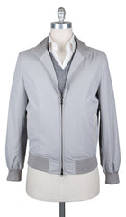 Cesare Attolini Light Gray Solid Windbreaker - 40/50 - (CA11591389)