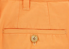 Cesare Attolini Orange Solid Pants - Slim - (CAS10CA17O11) - Parent