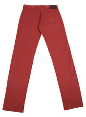 Canali Red Solid Pants - Slim - (915009090693) - Parent