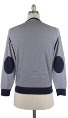 Luigi Borrelli Navy Blue Sweater - Crewneck - Medium/50 - (21/B18132T/9580)