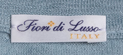 Fiori Di Lusso Light Blue Cashmere Blend V-Neck Sweater - (1817) - Parent