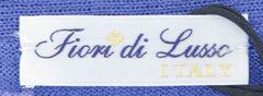 Fiori Di Lusso Blue Cashmere Blend V-Neck Cardigan - (729) - Parent