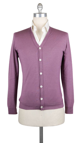 Fiori Di Lusso Purple V-Neck Cardigan