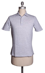 Fiori Di Lusso Gray Cotton Polo - X Large/54 (1707)