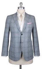 Fiori Di Lusso Light Blue Plaid Sportcoat-38/48-(2018030618)