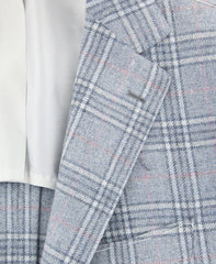 Fiori Di Lusso Light Blue Wool Blend Plaid Sportcoat - (2018030618) - Parent