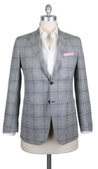 Fiori Di Lusso Gray Wool Blend Plaid Sportcoat - 38/48 - (2018030617)