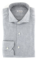 Fiori Di Lusso Gray Melange Shirt - Slim - 15.75/40 - (FL-I-LP3EDOT)