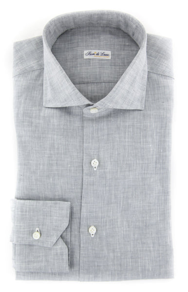 Fiori Di Lusso Gray Melange Shirt - Slim - (FL-I-LP3EDOT) - Parent