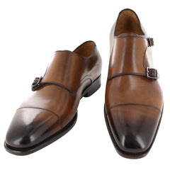 Fiori Di Lusso Caramel Shoes - Monk Straps - 6/5 - (LONDONCN)