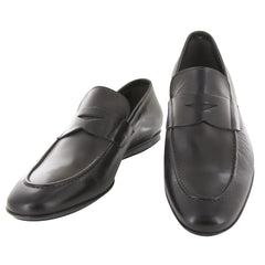 Fiori Di Lusso Dark Brown Leather Penny Loafers - 6 D/5 F - (6F)