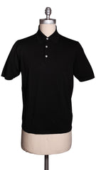 Fiori Di Lusso Black Cotton Polo - X Small/46 (1701)