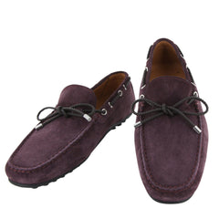 Fiori Di Lusso Purple Suede Shoes - Loafers - 7 D/6 F - (2018032031)