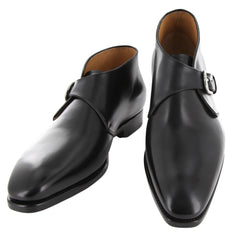 Fiori Di Lusso Black Boots - Monk Straps - 6/5 - (FBL11376)