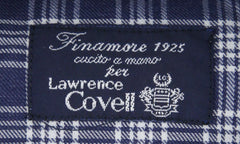 Finamore Napoli Navy Blue Plaid Shirt - Slim - (LEN11723LUPZ) - Parent