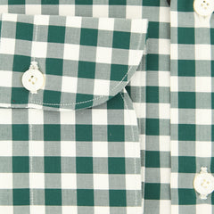 Finamore Napoli Dark Green Check Cotton Shirt - Extra Slim - (FL) - Parent