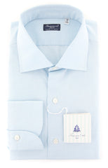 Finamore Napoli Light Blue Solid Shirt - Slim - (201803161) - Parent